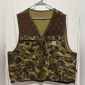 Vintage Carhartt Camouflage Hunting Vest